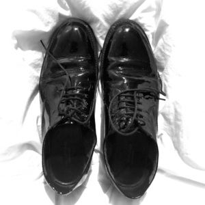 Black Patent Leather Vagabond Oxfords